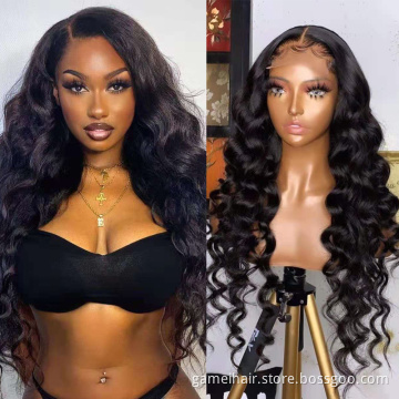 bleached knots 22 inch curly weave 360 Afro short wigs wholesale prices blonde human hair wigs